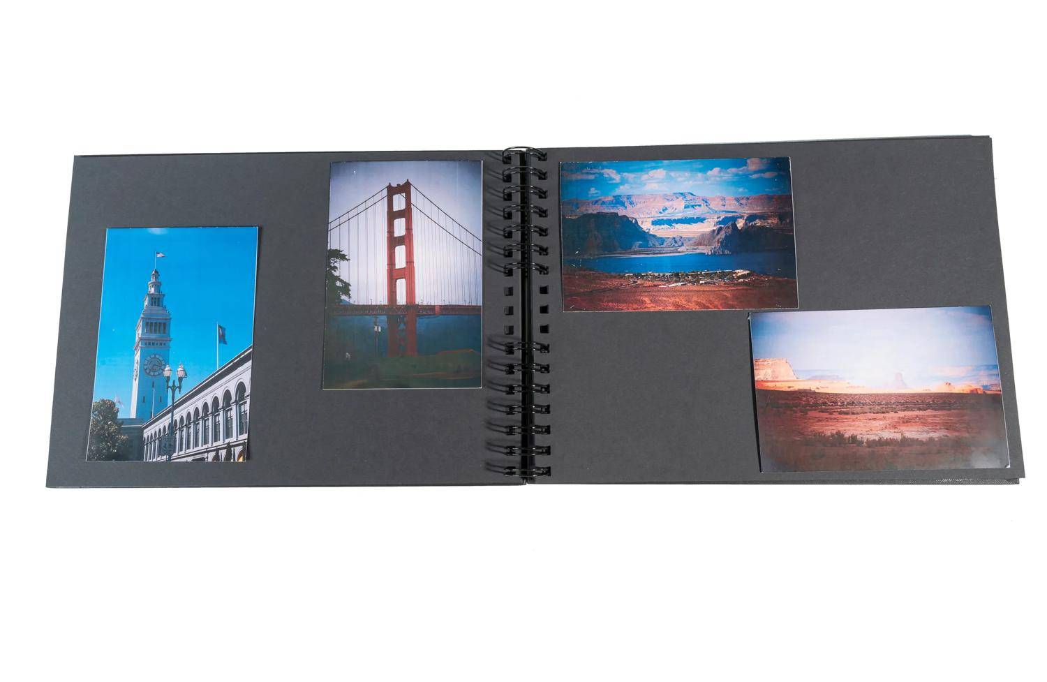Exacompta Fotoalbum mit Spiralbindung 50S schwarz 32x22 cm - Schwarz - 16748E