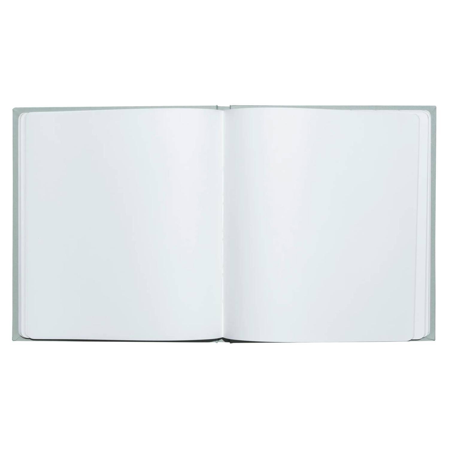 Exacompta Gästebuch 70 Bl blank Silberschnitt 21x19cm AutentiK Salbeigrün 47363E