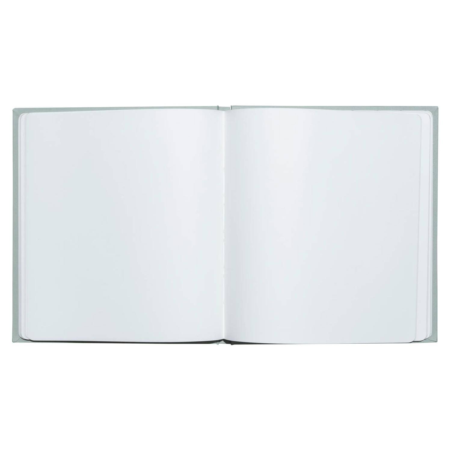 Exacompta Gästebuch 70 Bl blank Silberschnitt 21x19cm AutentiK Salbeigrün 47363E