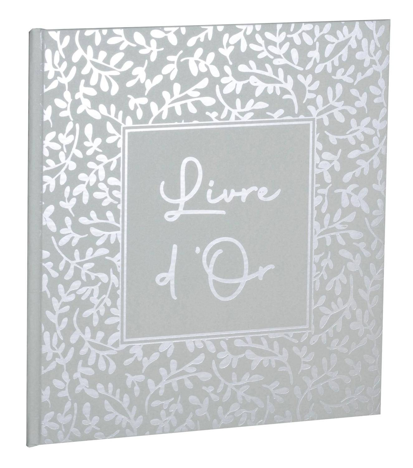 Exacompta Gästebuch 70 Bl blank Silberschnitt 21x19cm AutentiK Salbeigrün 47363E