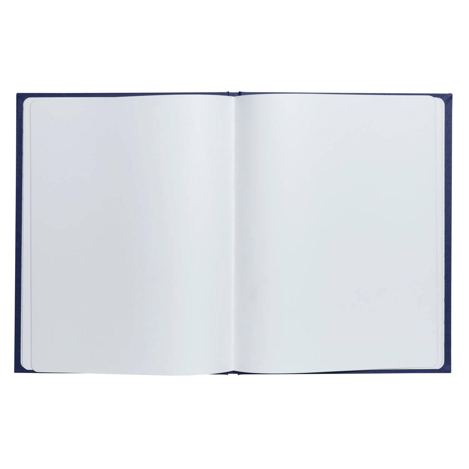 Exacompta Gästebuch 50 Bl blanko Silberschnitt 27x22 cm Japan - Blau - 47302E