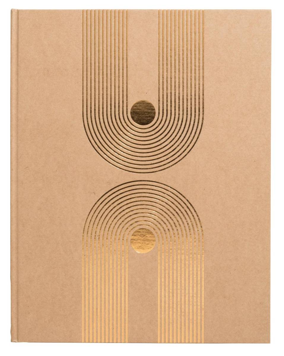 Exacompta Gästebuch 50 Bl blanko Goldschnitt 27x22 cm Graphik - Kraft - 47849E