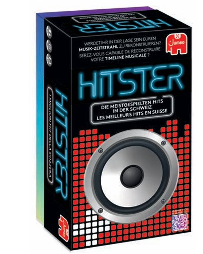 Jumbo Spiele 1110100376 Hitster Switzerland, Partyspiel