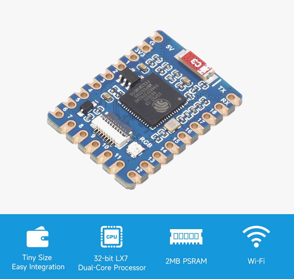 WaveShare ESP32-S3 Mini Development Board 240MHz 27069