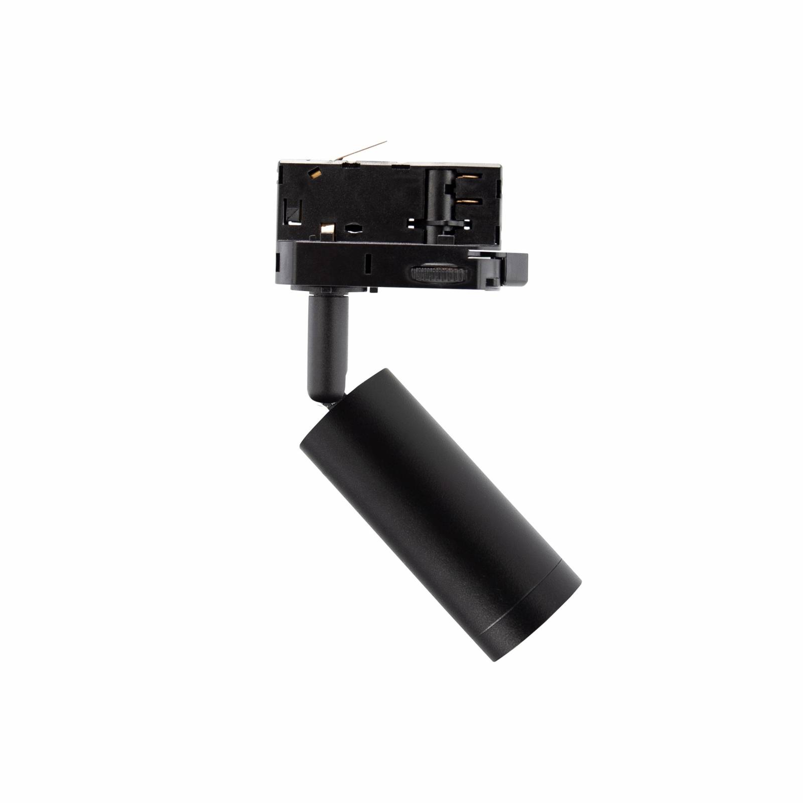 Spectrum LED 3-Phasen Stromschienenstrahler MADARA SLIM GU10 MR11 schwenkbar IP20 schwarz max. 4W rund