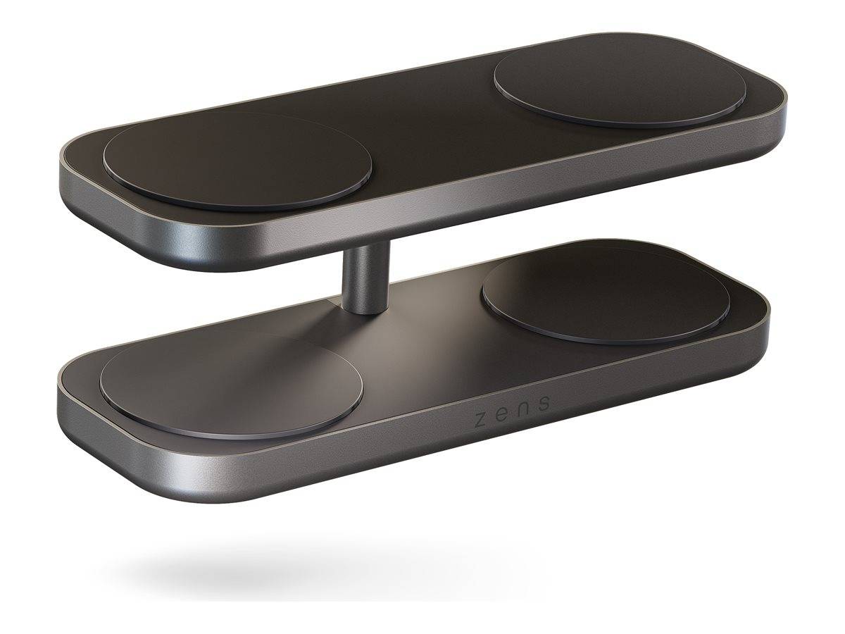 Zens Quattro Charger Pro 4 - Kabelloses Ladegerät + AC-Netzteil - 15 Watt - 4 Ausgabeanschlussstellen (magnetisch)