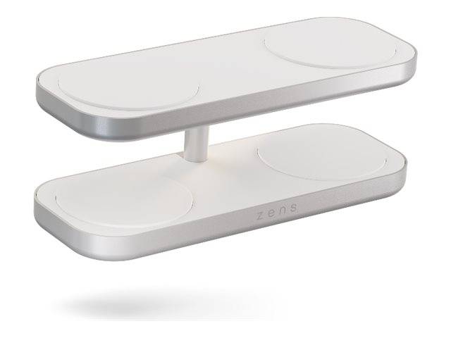 Zens Quattro Charger Pro 4 - Kabelloses Ladegerät + AC-Netzteil - 15 Watt - 4 Ausgabeanschlussstellen (magnetisch)