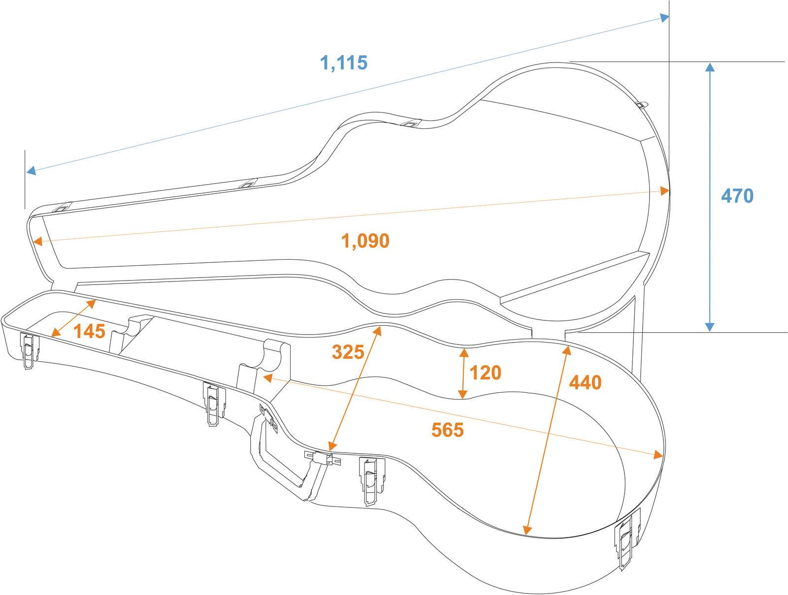 DIMAVERY ABS-Case für Jumbo Akustik