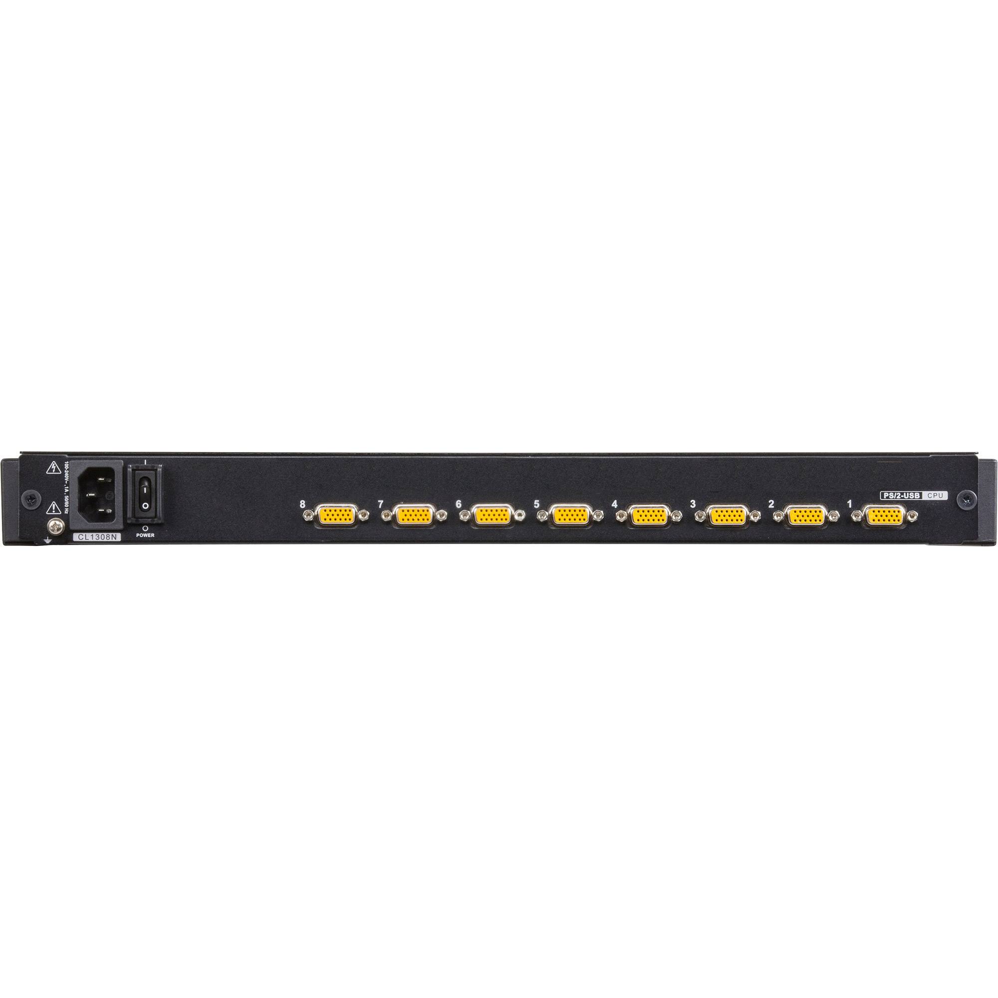 ATEN - CL1308N DE KVM-Switch 8-Port 19""-LCD-Konsole PS/2-USB VGA