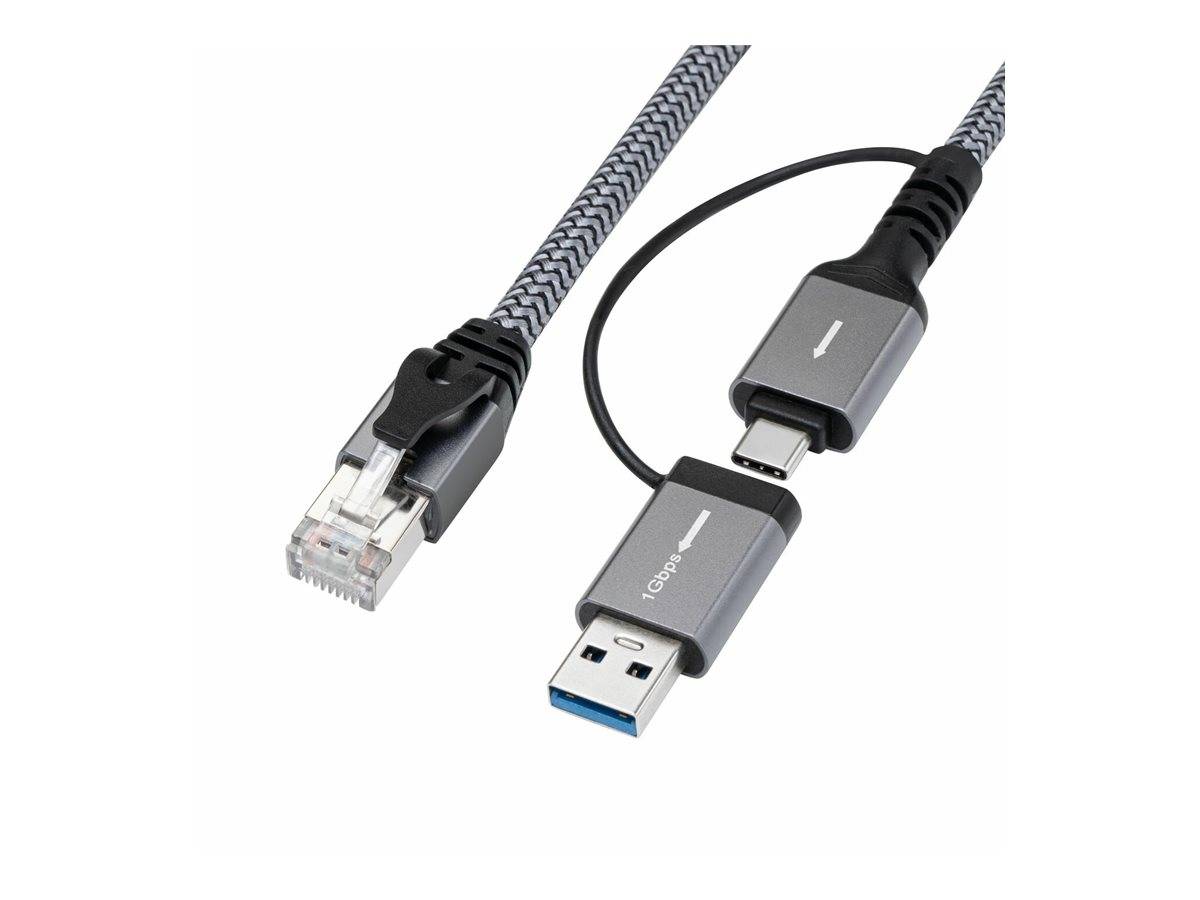 MicroConnect - Netzwerkkabel - RJ-45 (M) zu 24 pin USB-C, USB Typ A