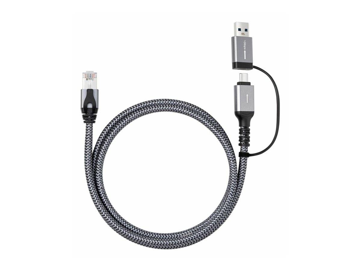 MicroConnect - Netzwerkkabel - RJ-45 (M) zu 24 pin USB-C, USB Typ A