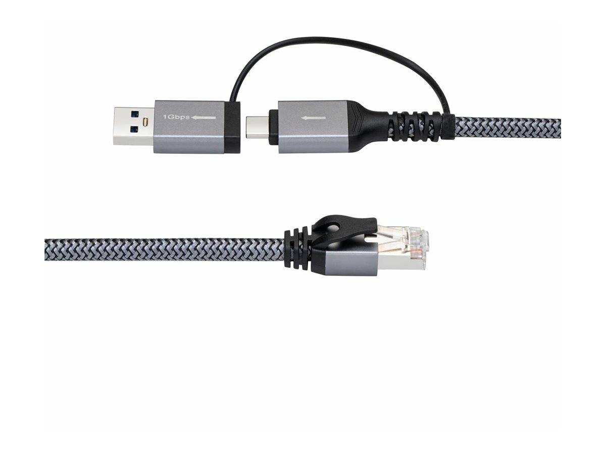 MicroConnect - Netzwerkkabel - RJ-45 (M) zu 24 pin USB-C, USB Typ A