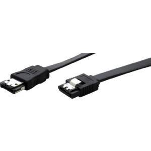 eSATA 300 High Quality Kabel, 7pol eSATA Stecker an 7pol eSATA Stecker, 1,0 m Hochwertiges, abgeschirmtes Datenkabel zur