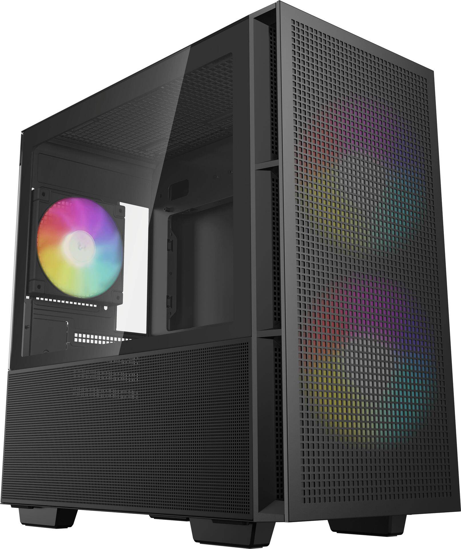 DEEPCOOL - CH360 - PC - Schwarz - micro ATX - Mini-ITX - ABS - SPCC - Multi - Tower - ATX