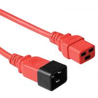 MICROCONNECT - Red power cable C20-F to C19M 3M