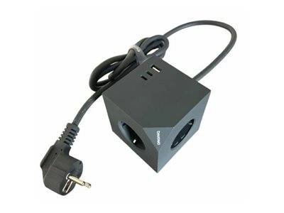 MicroConnect Steckdosenleiste - 3-way, with magnetic function - Eingabe, Eingang