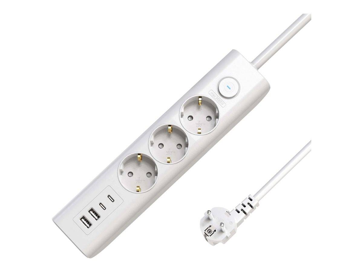 MicroConnect Steckdosenleiste - 3-Wege, Ein/Aus-Schalter - Wechselstrom 230 V -