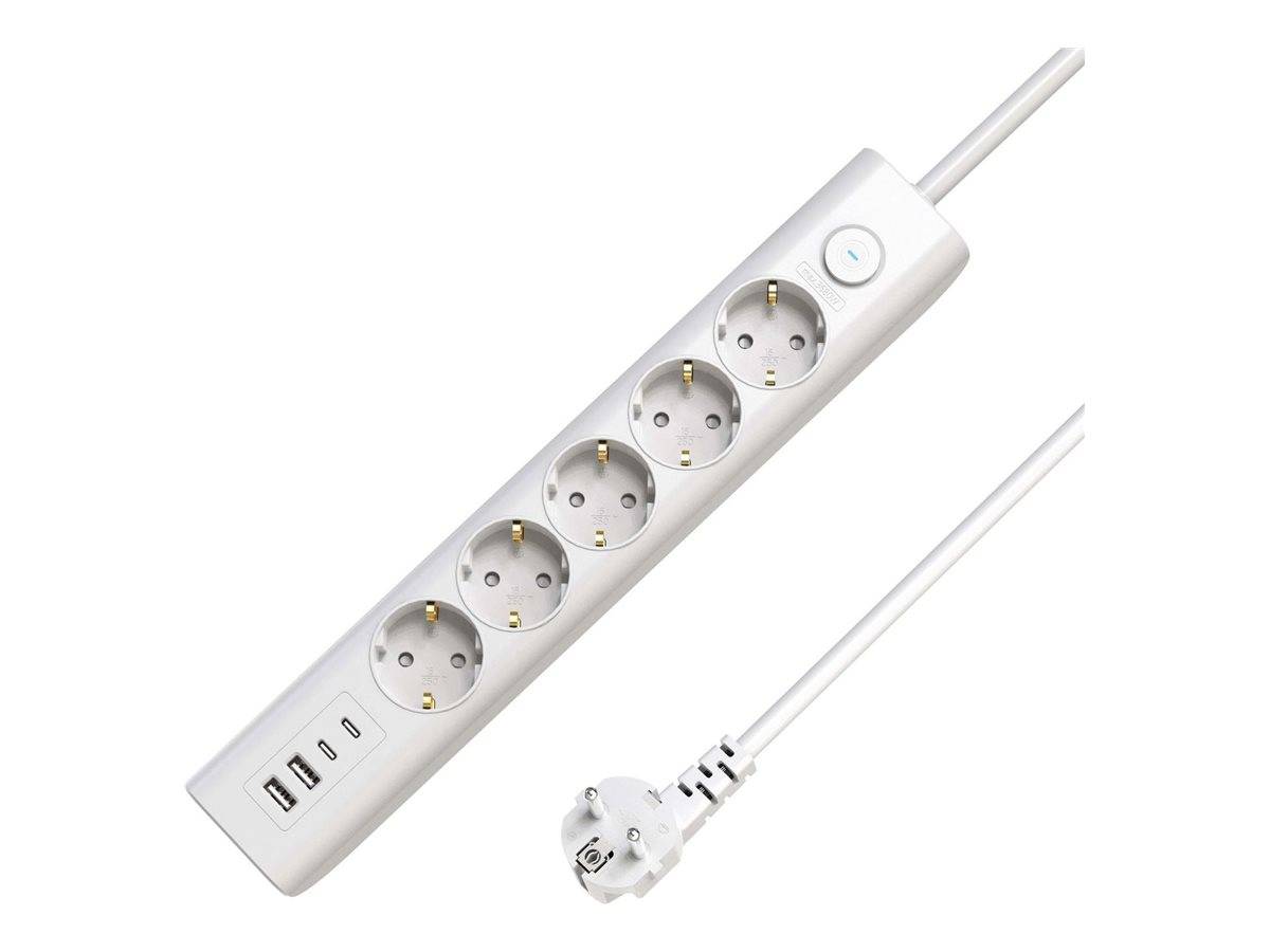 MicroConnect Steckdosenleiste - 5-Wege, Ein/Aus-Schalter - Wechselstrom 230 V -