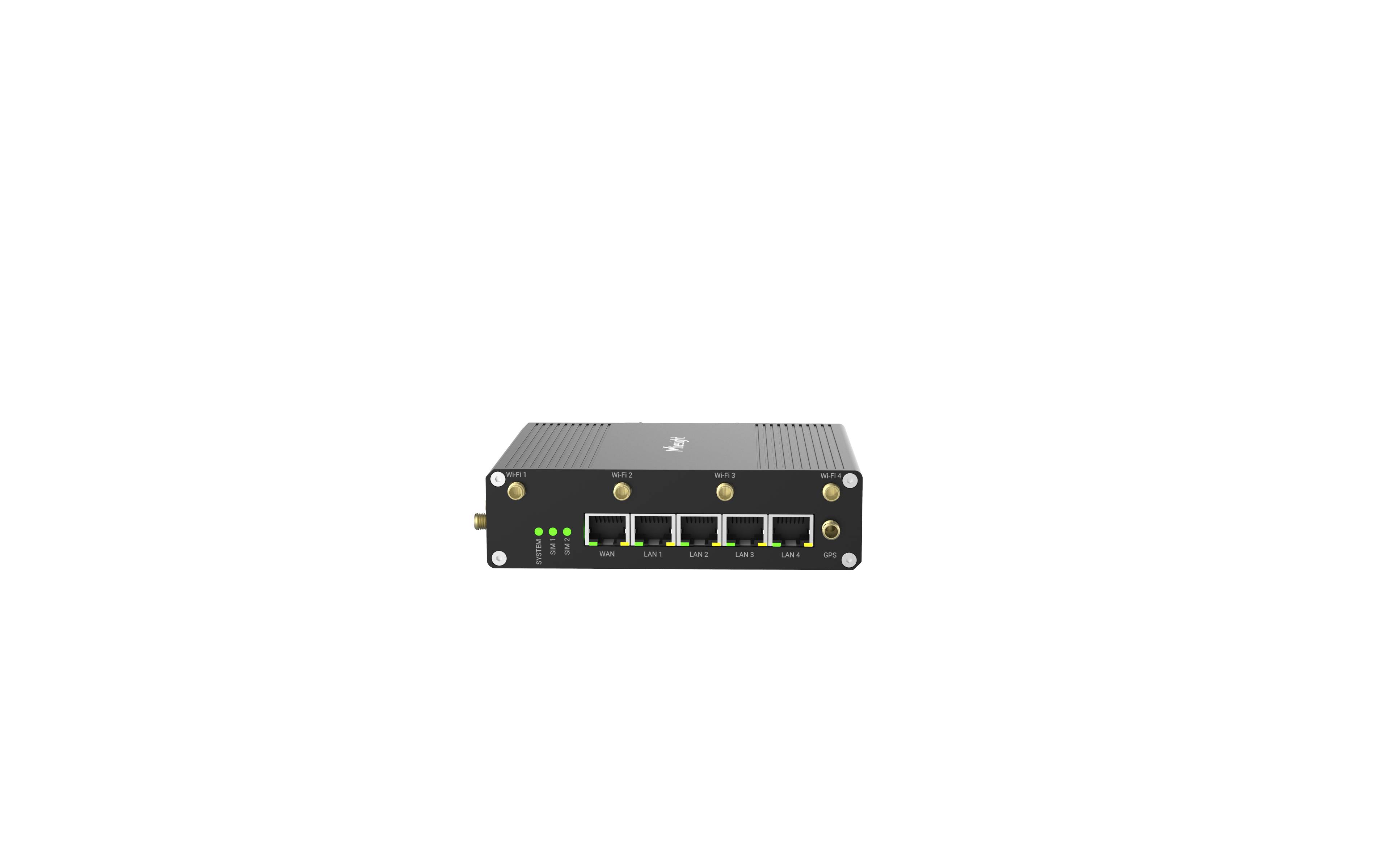 Milesight IoT Industrial Cellular Router, UR75-504AE-W2-P 5G / Wi-Fi / POE / GPS Supported