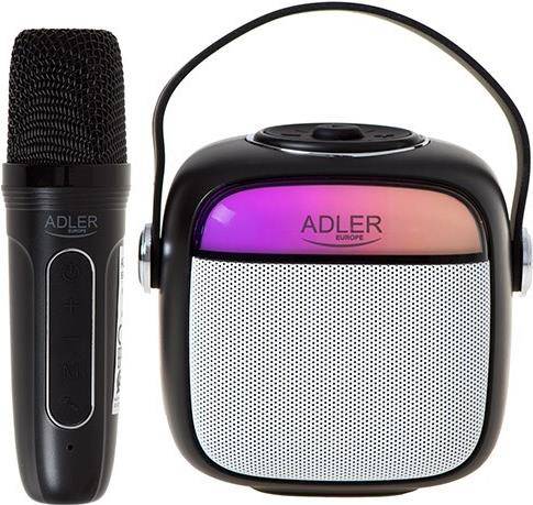 Adler AD 1199 schwarz Karaoke Lautsprecher mit Mikrofon