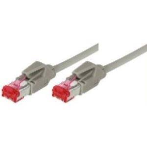 Dätwyler Patchkabel S/FTP, Cat 6, grau, 0,5 m Hochflexibel, mit Hirosesteckern TM21 (bisherige Bezeichnung S-STP)