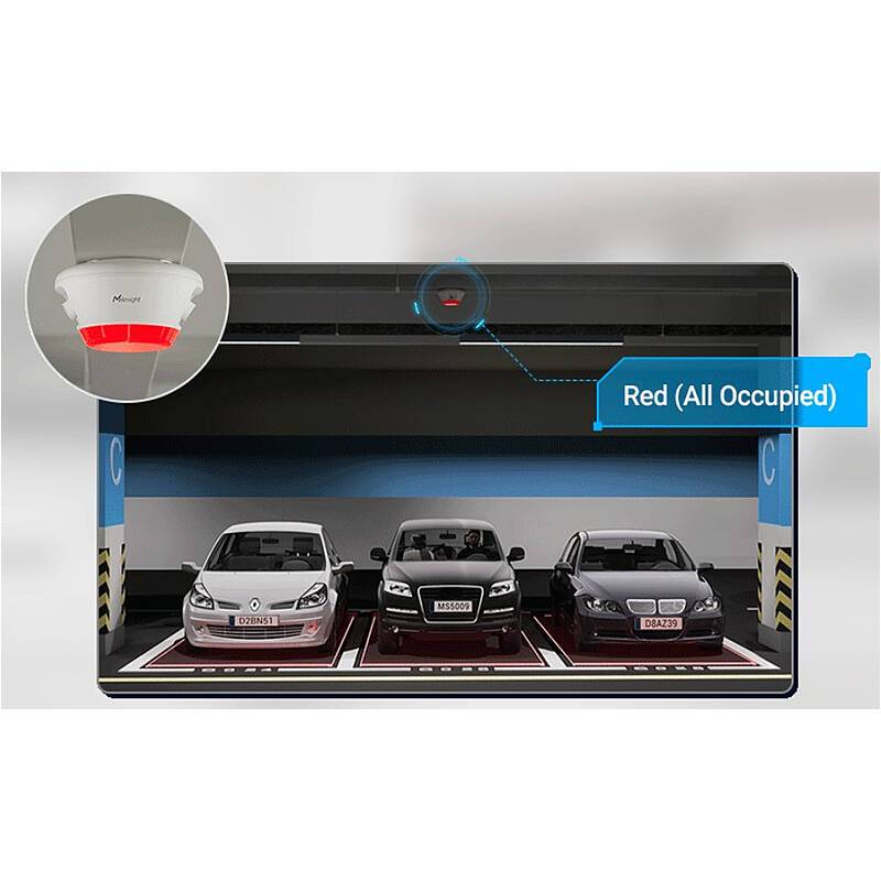 Milesight Indoor Parking Guidance Camera, PM3322-E, 1080pDome Kamera, Multisensor Kamera, KFZ-Kennzeichen-Erkennung | F