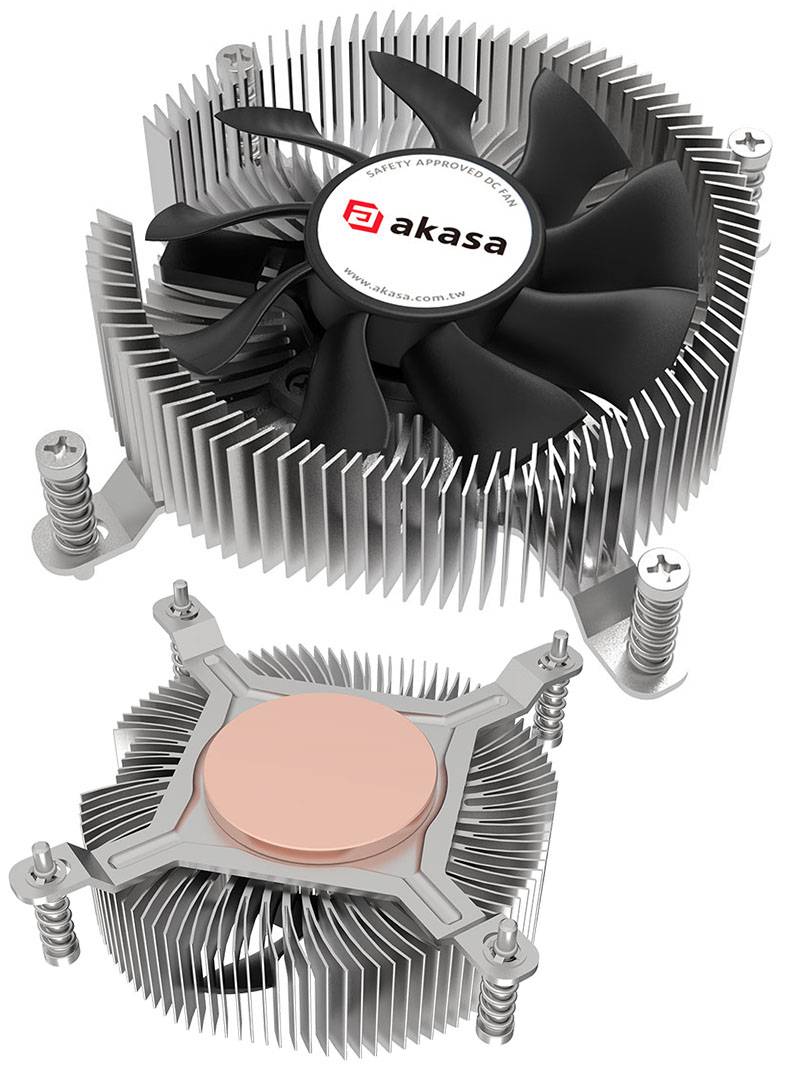 AKASA Low Profile Kühlkörper/Lüfter f. Intel Sockel LGA1700/1851, 73W TDP (AK-CC6616HP01)
