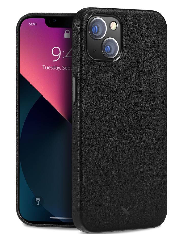 Nevox StyleShell PRO - iPhone 16 Plus 6.7" - Echt Leder MagSafe , schwarz