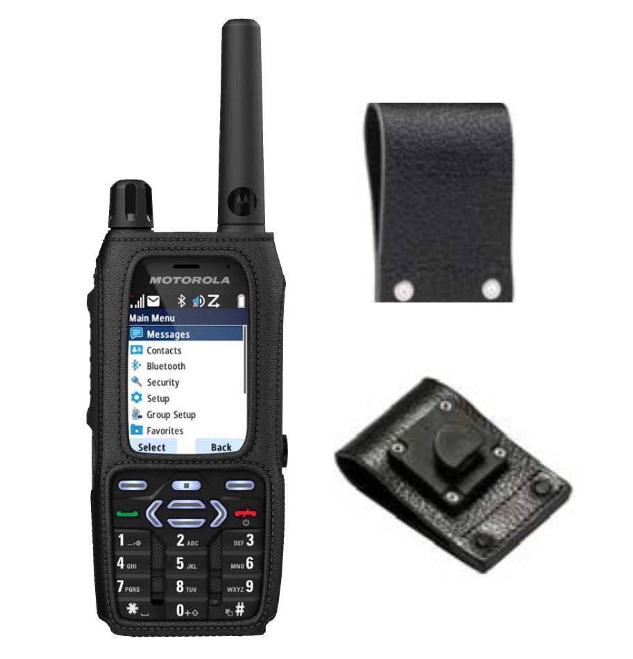 Motorola MXP600 Weichlederhülle mit schwenkbarer 2,5-Zoll-Gürtelschlaufe PMLN8184A