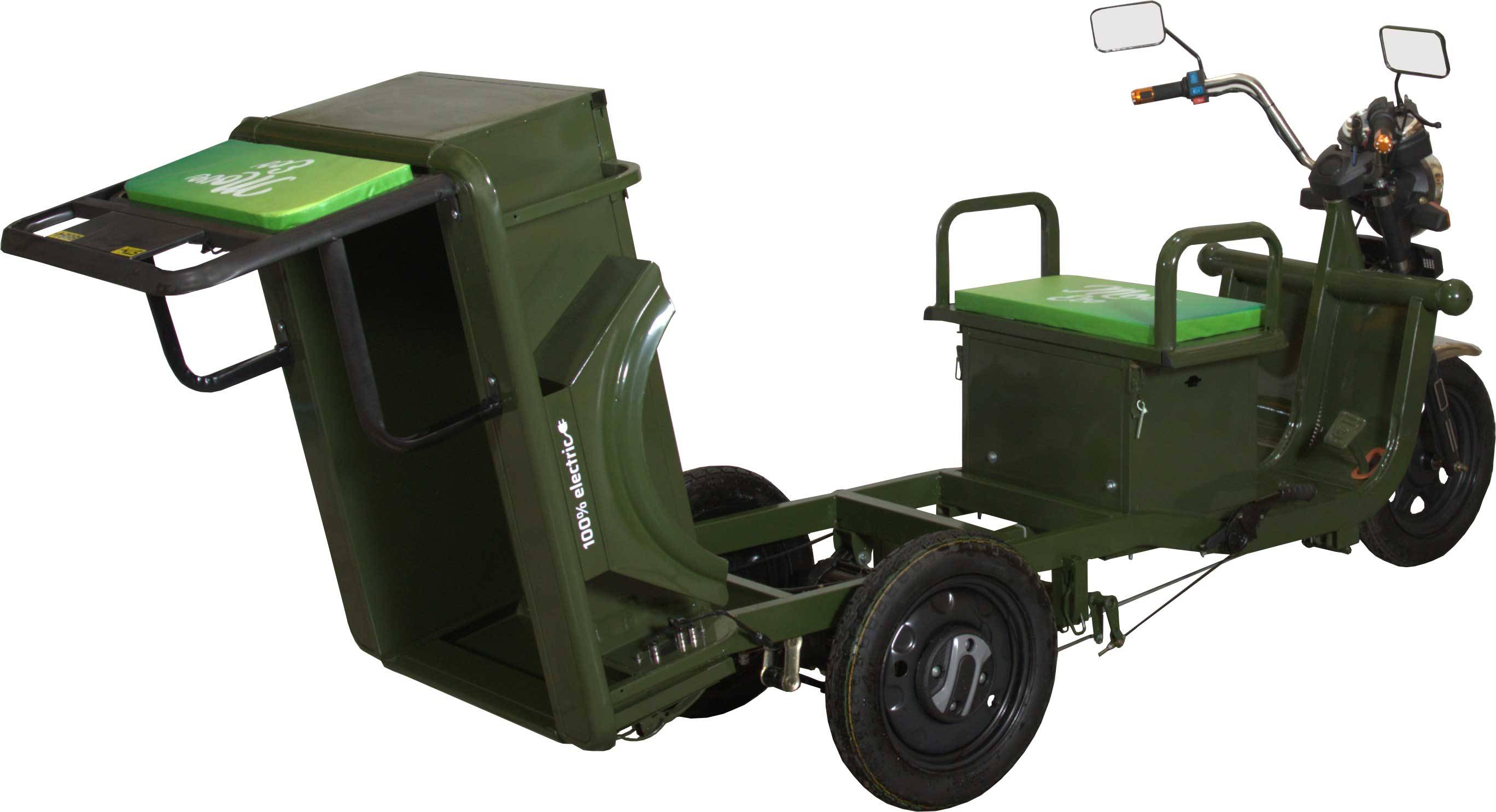 MoveEco Elektrisches Lastendreirad 250 Grau 45km/h OHNE Straßenzulassung