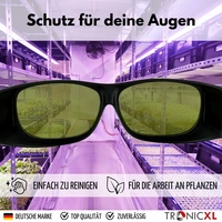 2 Stück Grow UV Schutzbrille LED Vollspektrum für Growbox Growroom Pflanzen Lampen Schutz Brille Gewächshäuser Hydroponik gegen IR & UV Beleuchtun 2 Stück Grow UV Schutzbrille LED Vollspektrum für Growbox Growroom Pflanzen Lampen Schutz Brille Gewächshäuser Hydroponik gegen IR & UV Beleuchtun