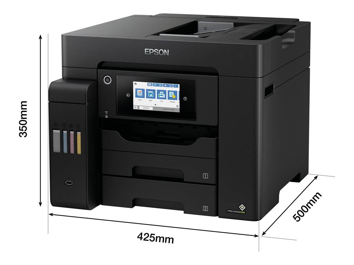 EPSON EcoTank ET-5805 MFP colour inkjet ITS A4 25ppm Print 550sheets USB LAN Wi-Fi Black