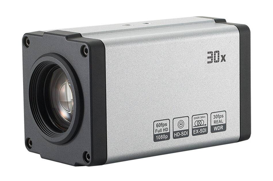 eneo MPC-52A0030M0B, 1/2.8" HD Kamera, 1920x1080, 30x AF Zoom 4,6-136mm, T-WDR, HD-SDI, EX-SDI, TVI, Composite