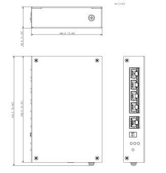 Dahua - PFT1500 - PoE Extender, - 5x Port Extender / Passiver PoE und Daten Verteiler - bis zu 4 IP Kameras über eine Z