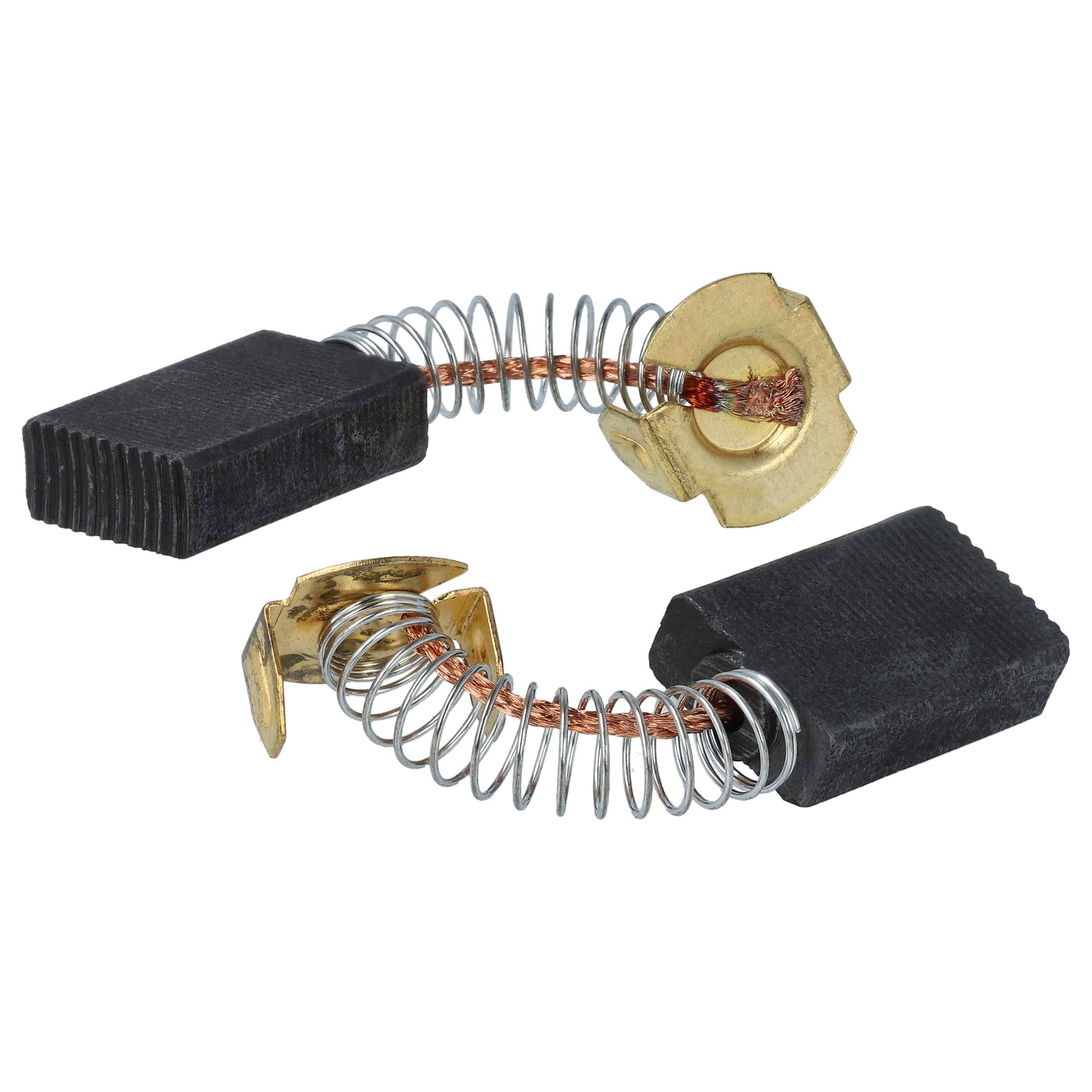 vhbw 2x Kohlebürste 6,15 x 13,4 x 20,5 mm Ersatz für Fein 30798651060 für Elektrowerkzeug, Bohrmaschine + Feder