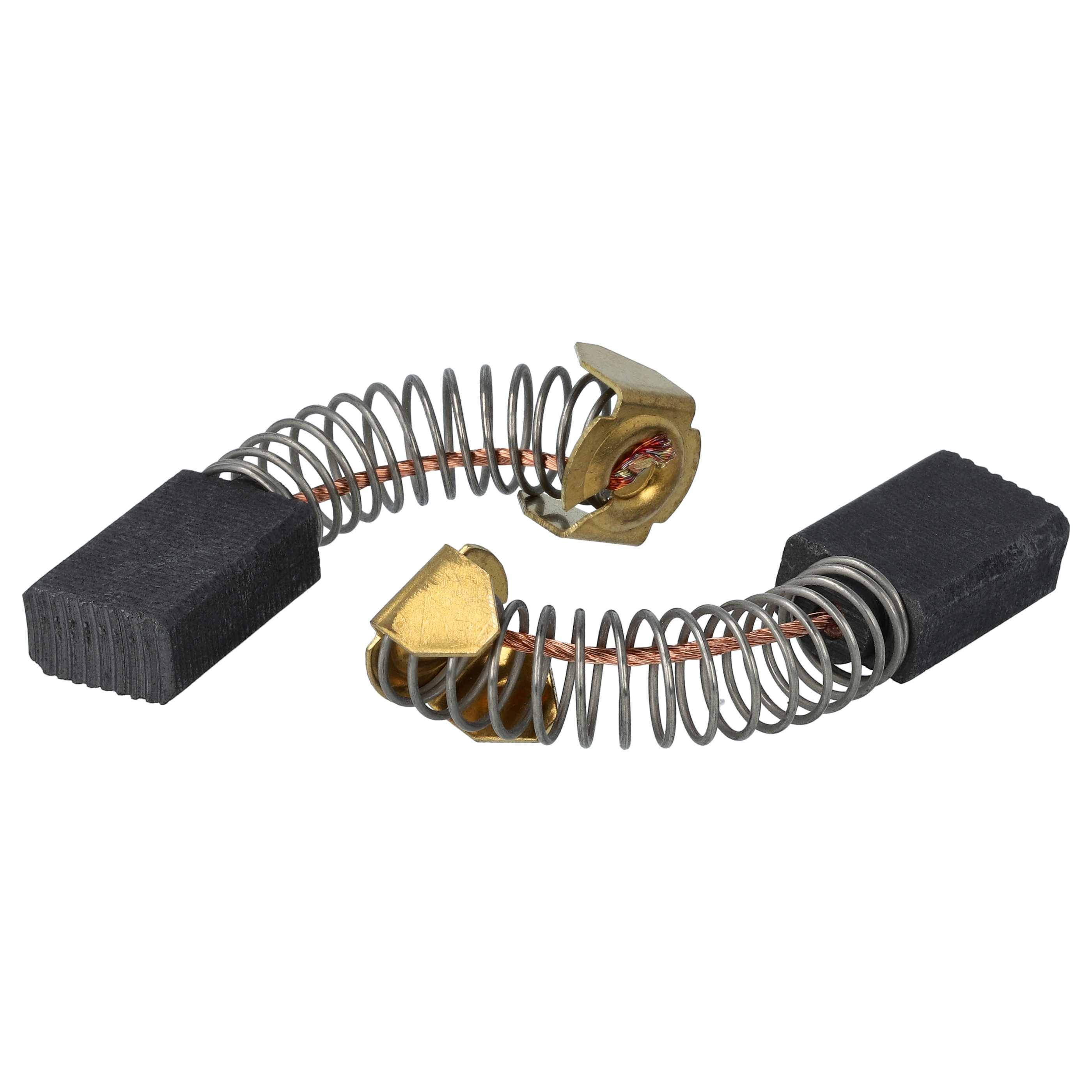 vhbw 2x Kohlebürste 6,2 x 10,9 x 16,95 mm Ersatz für Fein 30798651120 für Elektrowerkzeug, Bohrmaschine + Feder
