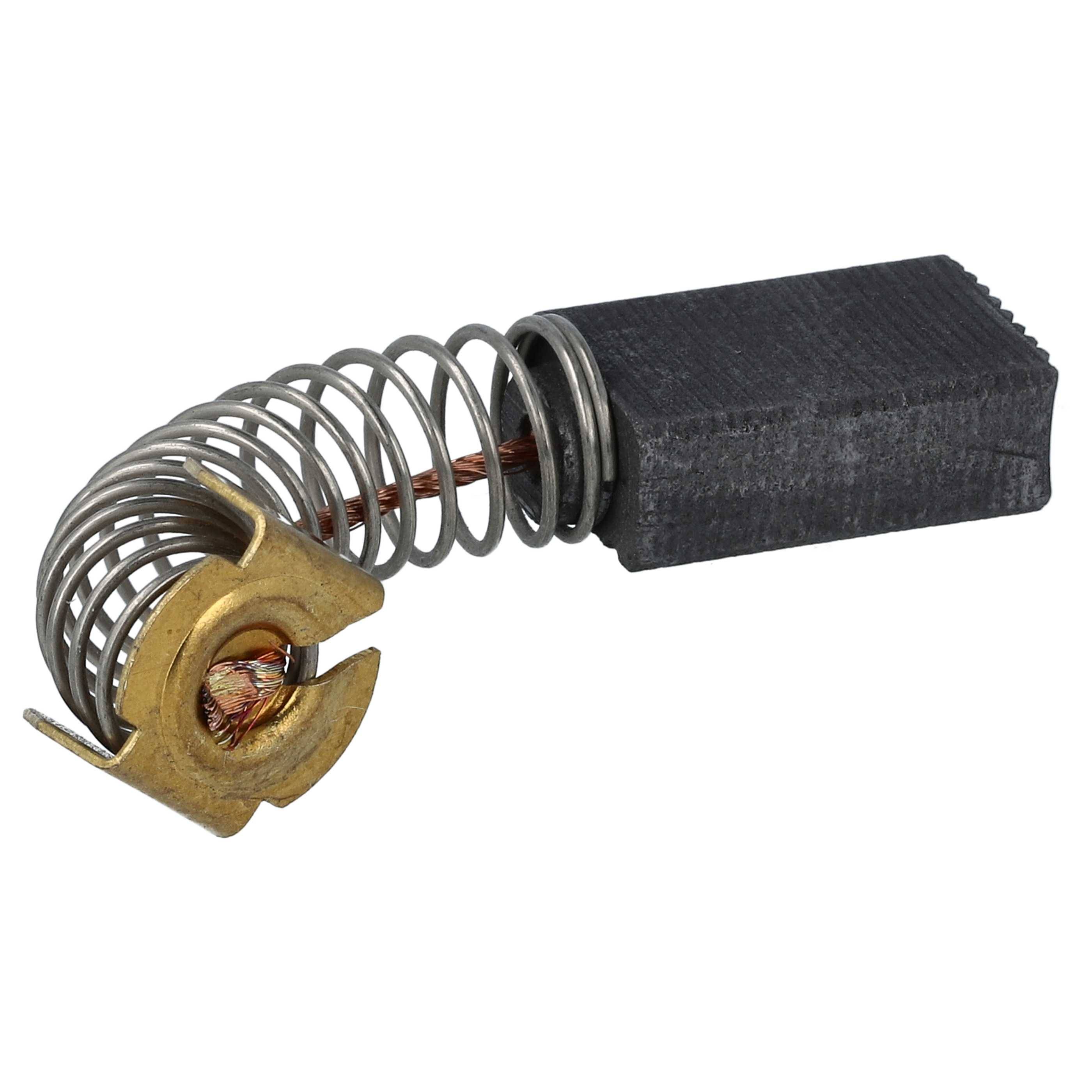 vhbw 2x Kohlebürste 6,2 x 10,9 x 16,95 mm Ersatz für Fein 30798651120 für Elektrowerkzeug, Bohrmaschine + Feder