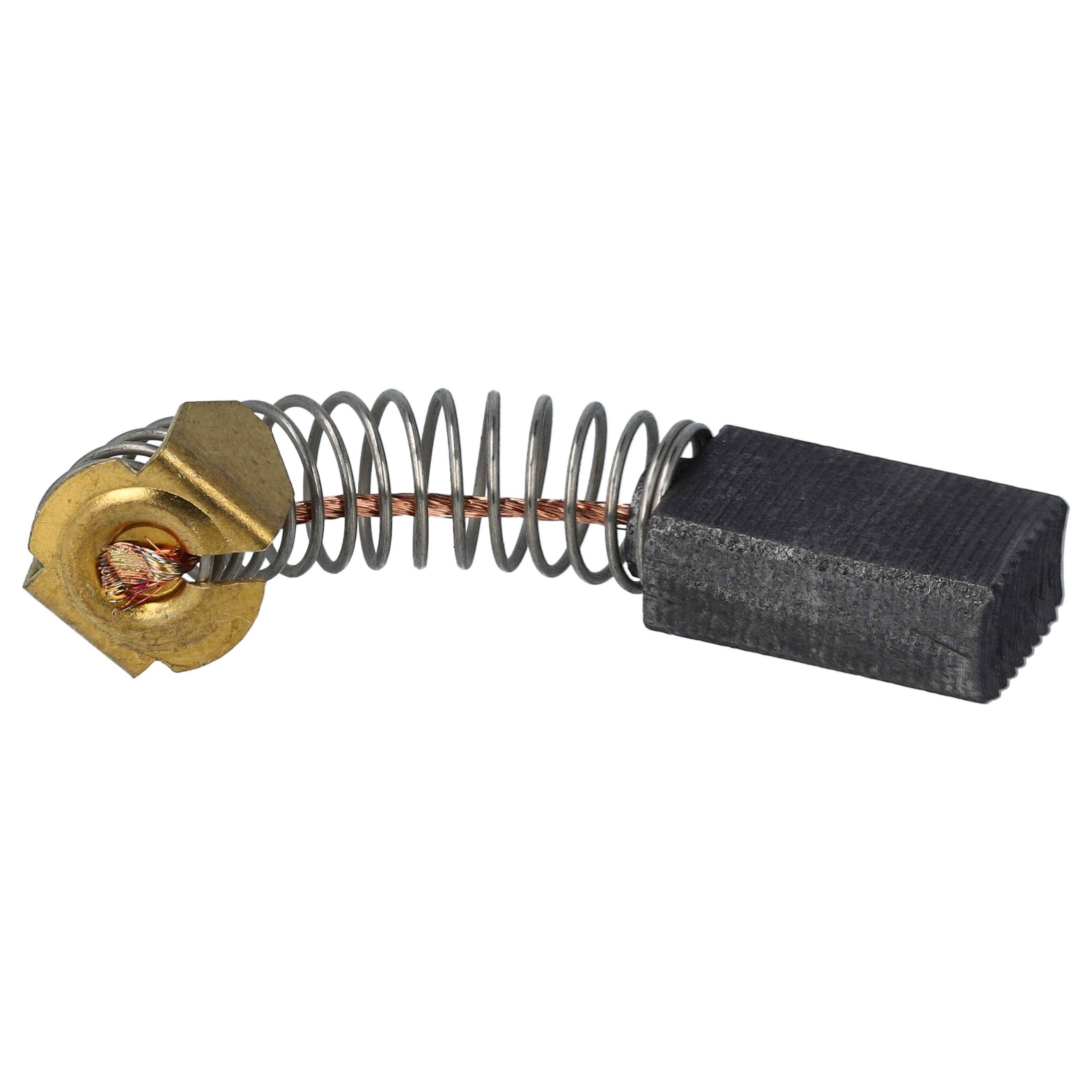 vhbw 2x Kohlebürste 6,2 x 10,9 x 16,95 mm Ersatz für Fein 30798651120 für Elektrowerkzeug, Bohrmaschine + Feder