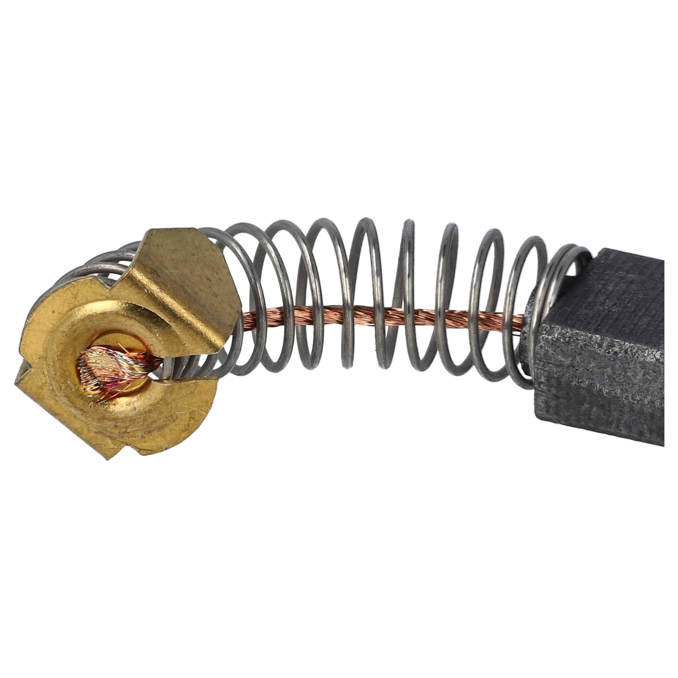 vhbw 2x Kohlebürste 6,2 x 10,9 x 16,95 mm Ersatz für Fein 30798651120 für Elektrowerkzeug, Bohrmaschine + Feder