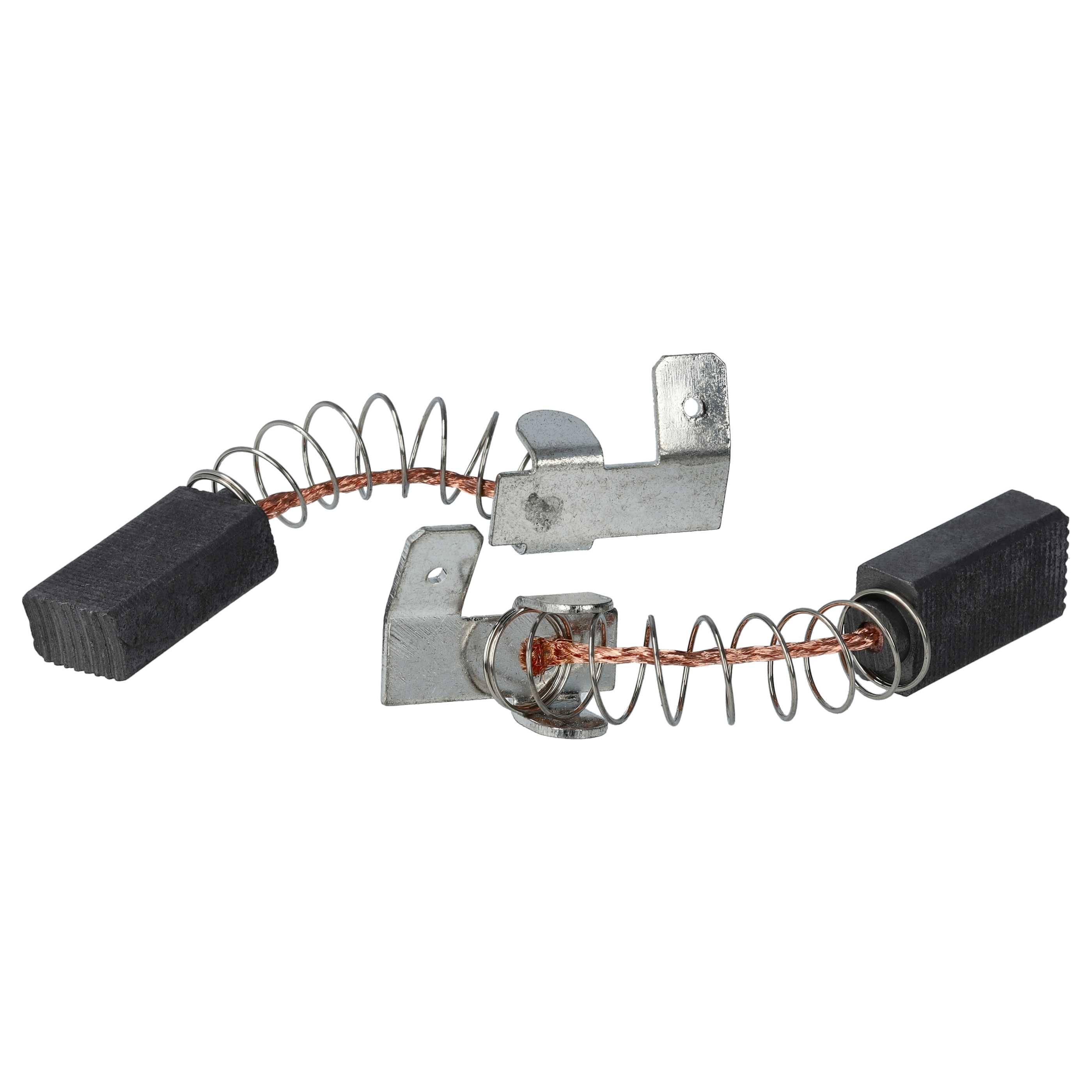 vhbw 2x Kohlebürste 6,2 x 9,95 x 18 mm Ersatz für Fein 30711075006 für Geradschleifer + Feder