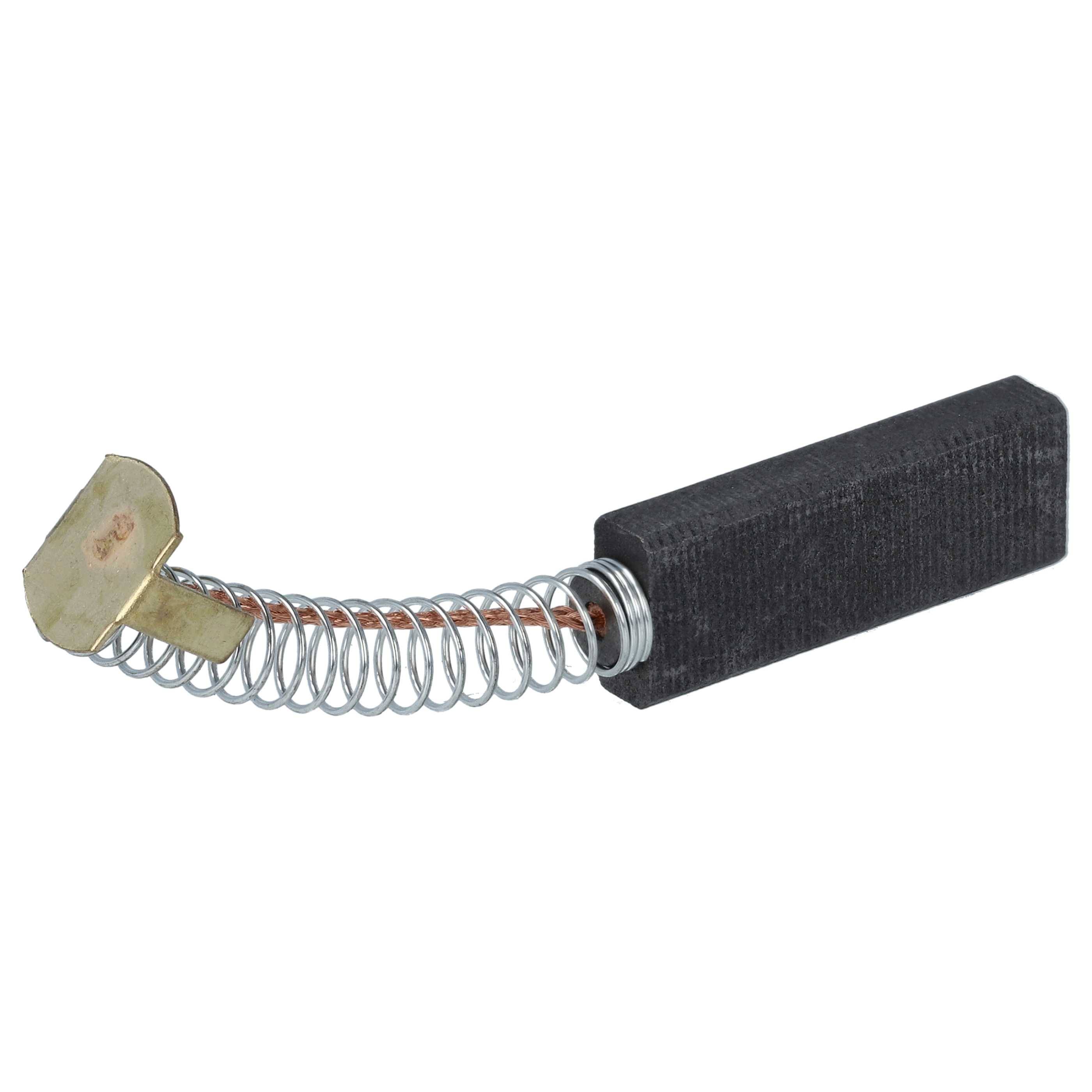 vhbw 2x Kohlebürste 4,9 x 9,95 x 28 mm Ersatz für Europart 072960 für Elektrowerkzeug + Feder