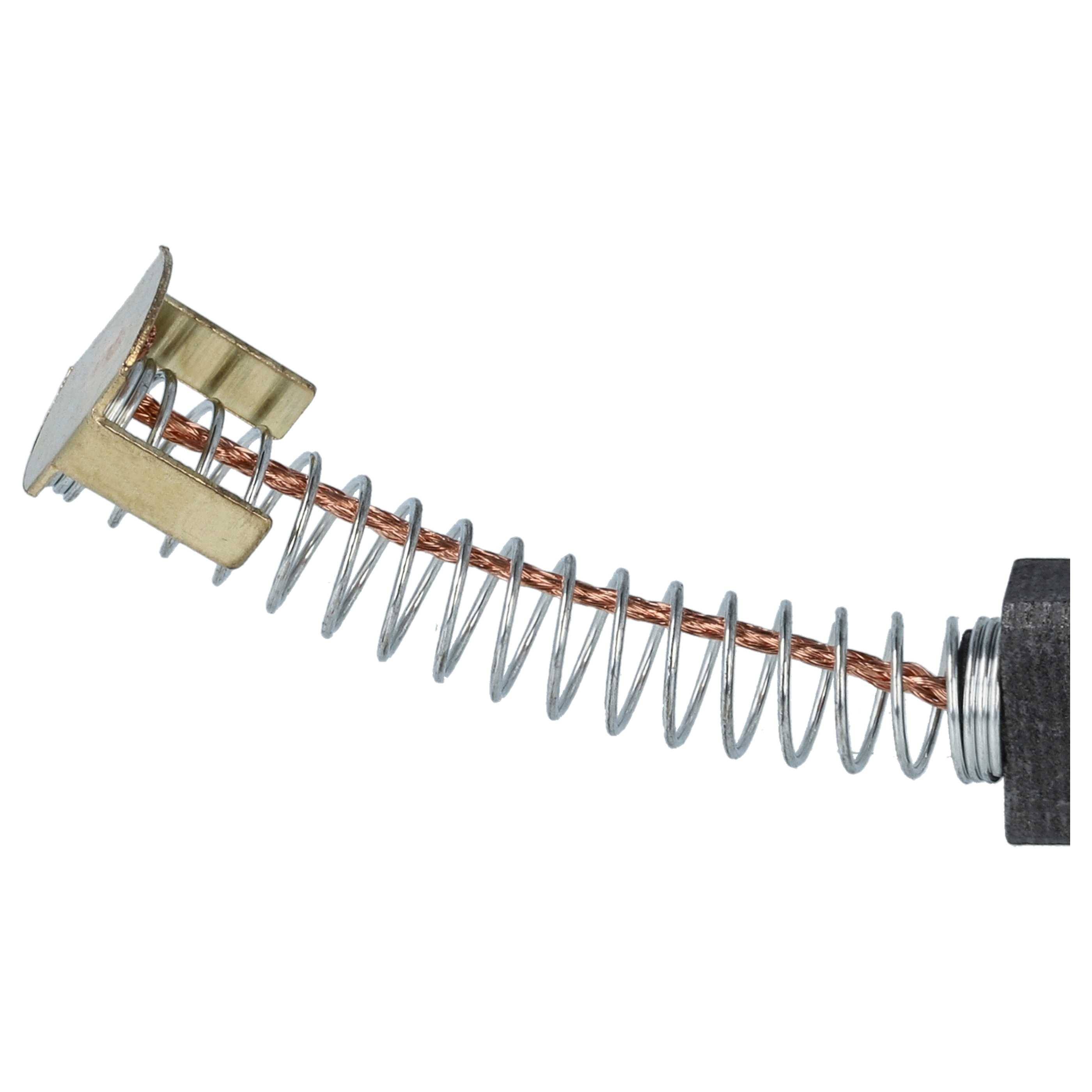 vhbw 2x Kohlebürste 4,9 x 9,95 x 28 mm Ersatz für Europart 072960 für Elektrowerkzeug + Feder
