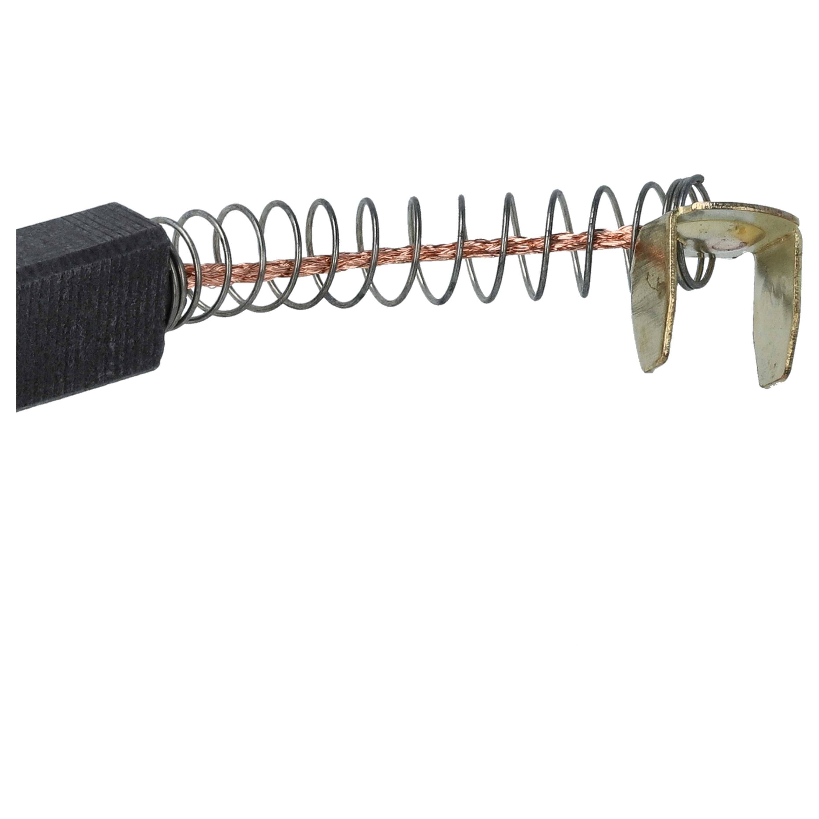 vhbw 2x Kohlebürste 5,9 x 7,95 x 18,5 mm Ersatz für Europart 072957, 10000639 für Elektrowerkzeug + Feder