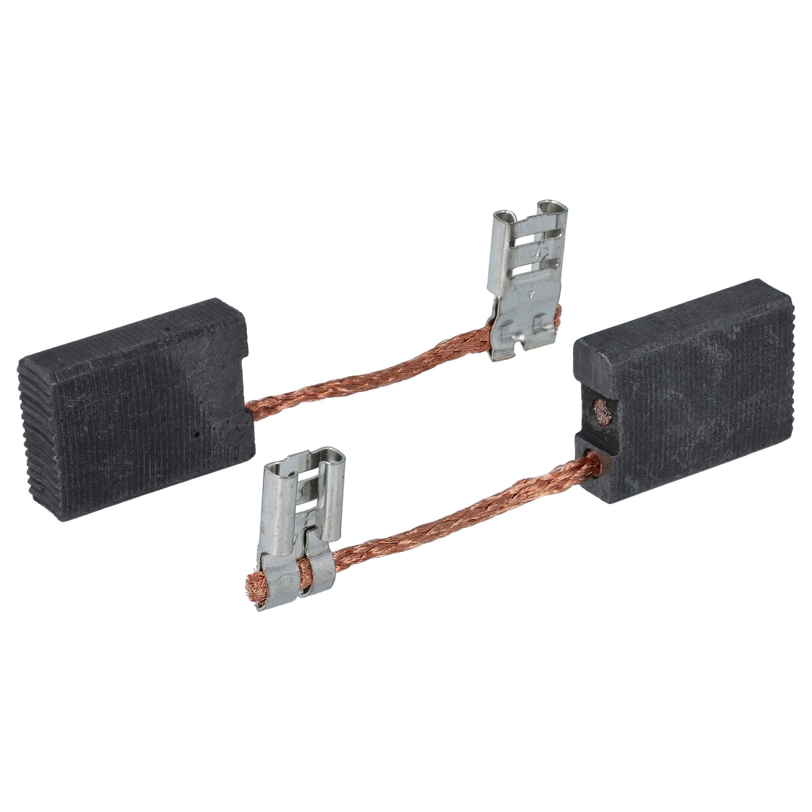 vhbw 2x Kohlebürste 6,3 x 16 x 22 mm Ersatz für Black & Decker 907614 für Winkelschleifer