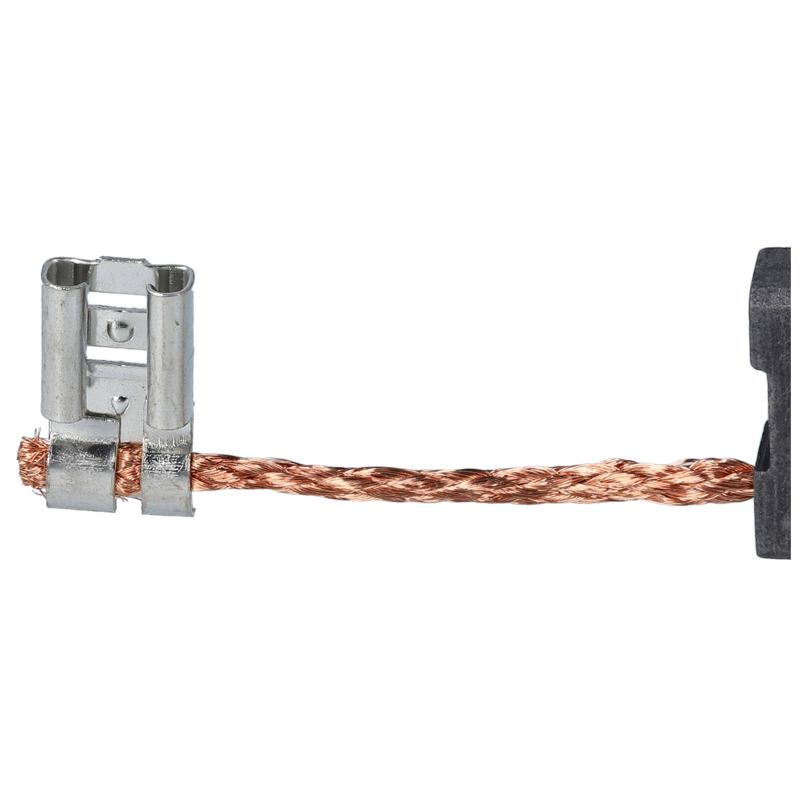 vhbw 2x Kohlebürste 6,3 x 16 x 22 mm Ersatz für Bosch P2057 für Winkelschleifer