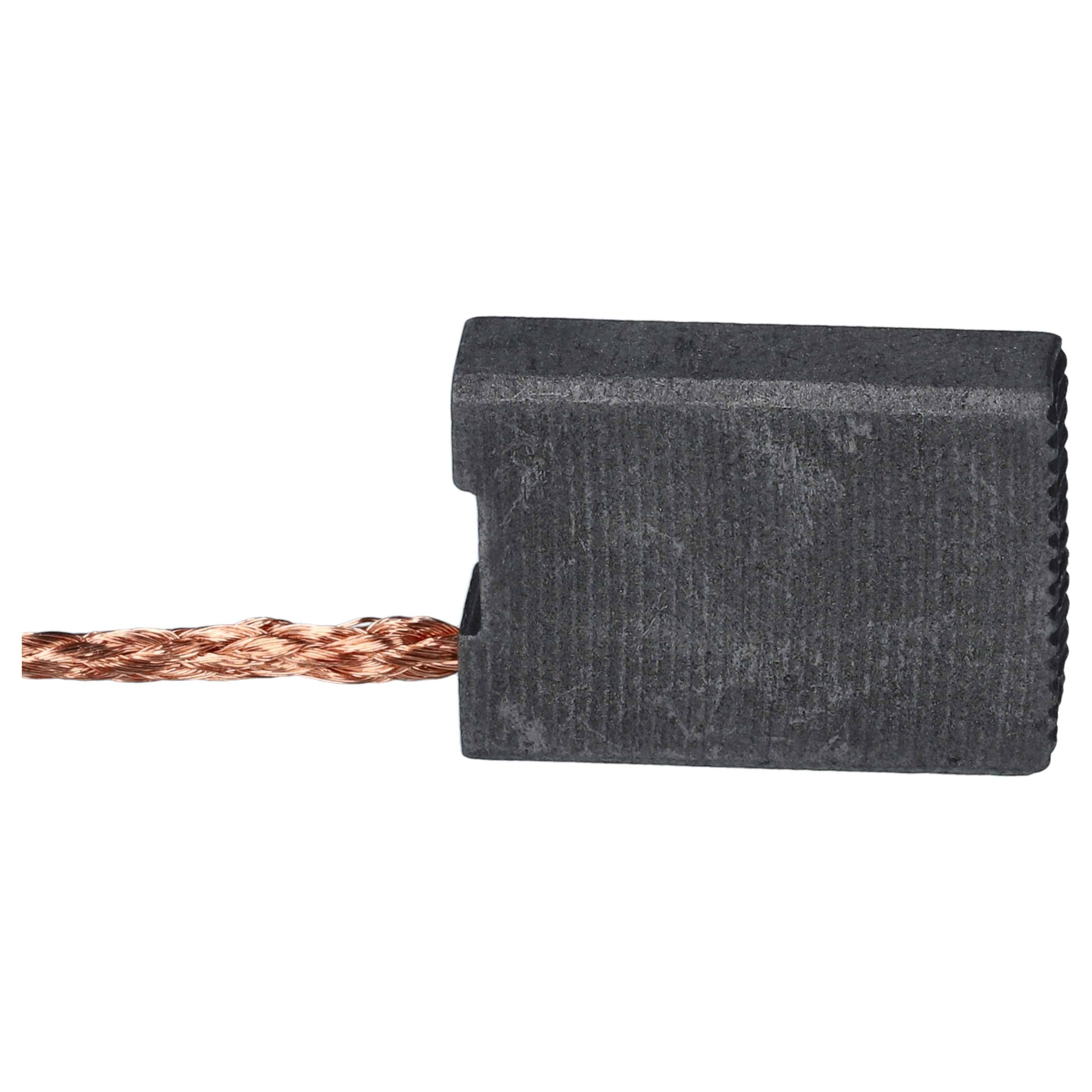 vhbw 2x Kohlebürste 6,3 x 16 x 22 mm Ersatz für Bosch P2057 für Winkelschleifer