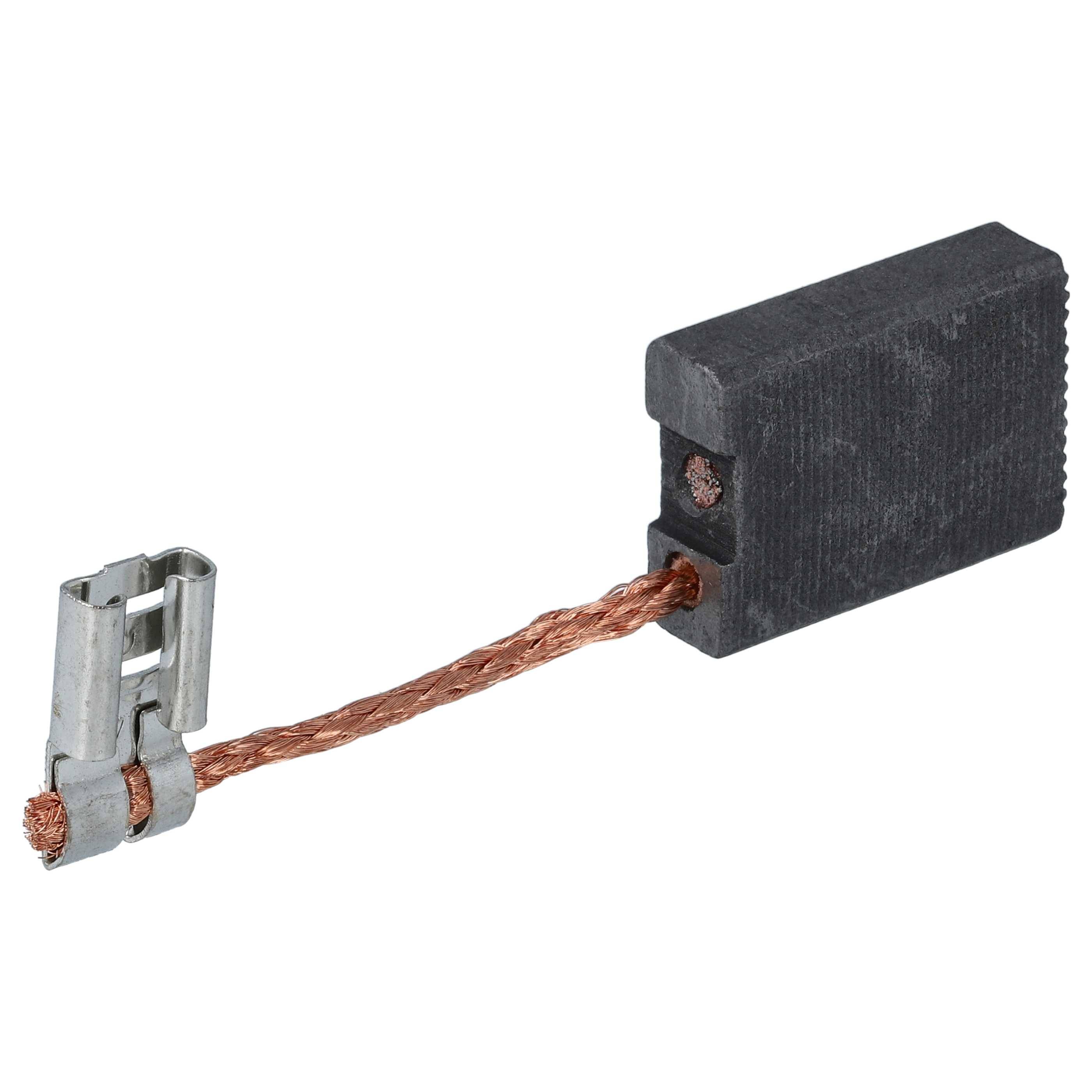 vhbw 2x Kohlebürste 6,3 x 16 x 22 mm Ersatz für Bosch P2057 für Winkelschleifer