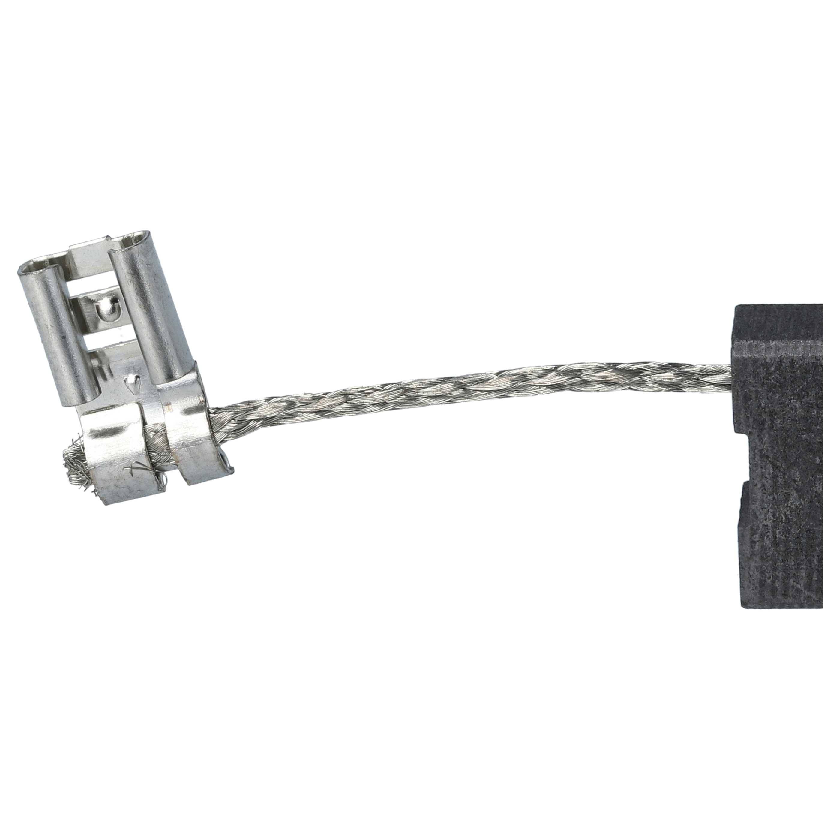 vhbw 2x Kohlebürste 6,3 x 17 x 23 mm Ersatz für Flex 443.816 für Trennschleifer + Feder