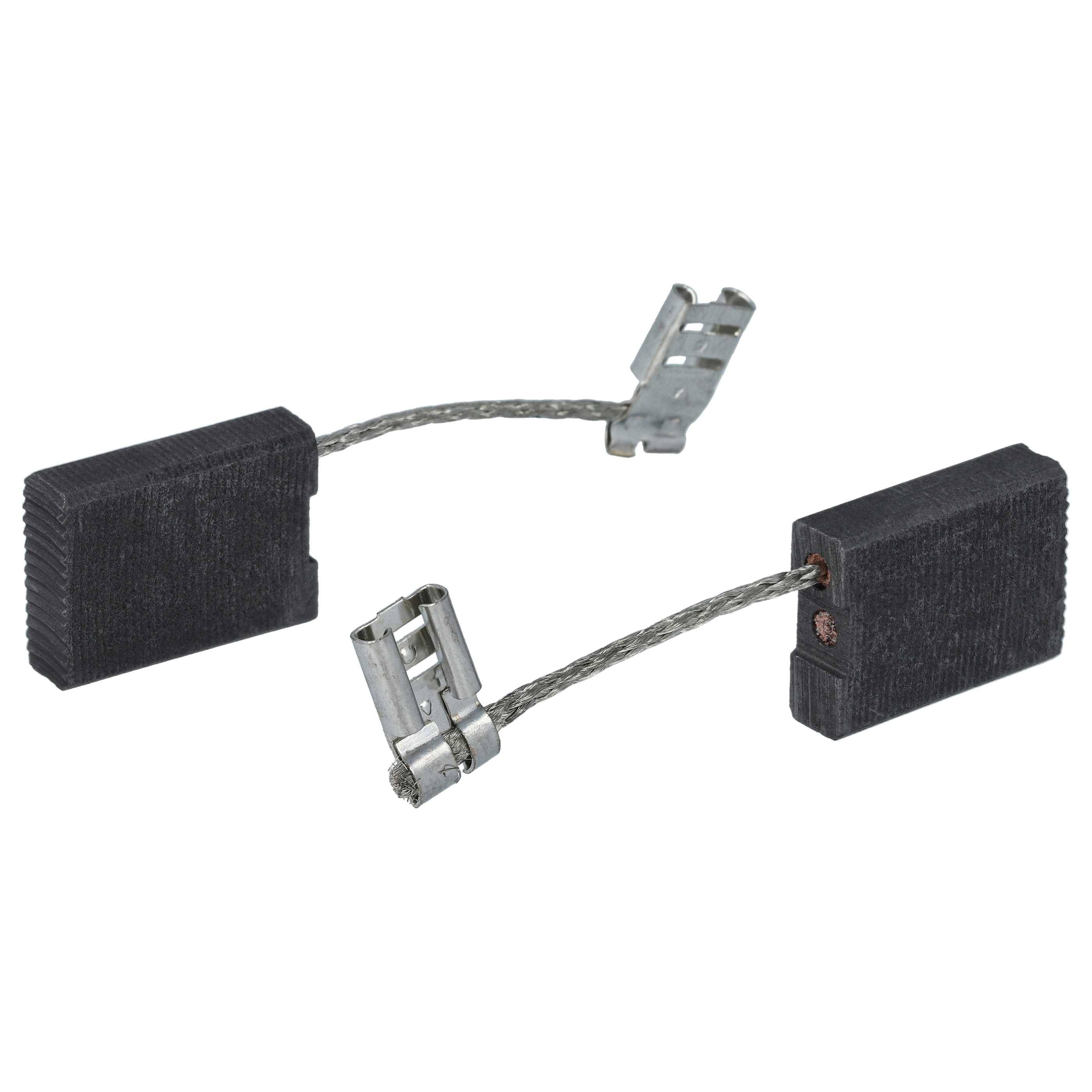 vhbw 2x Kohlebürste 6,3 x 17 x 23 mm Ersatz für Flex 443.816 für Trennschleifer + Feder