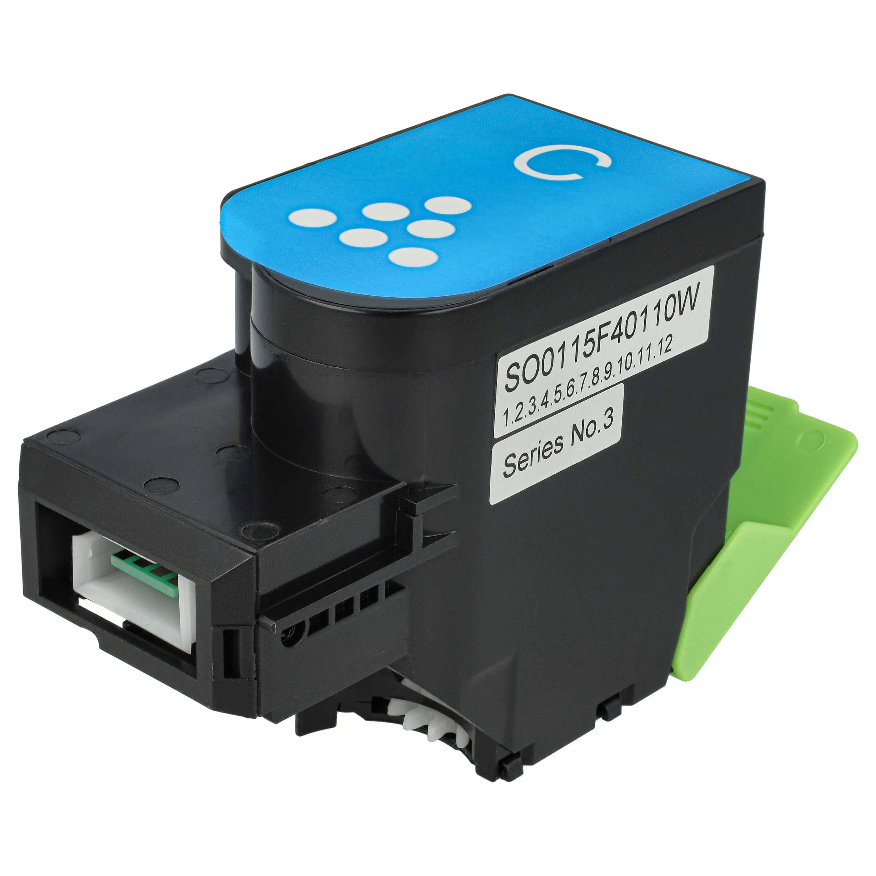 vhbw Toner Ersatz für Xerox 006R04357 für Drucker Cyan| Kompatible Tonerkartusche